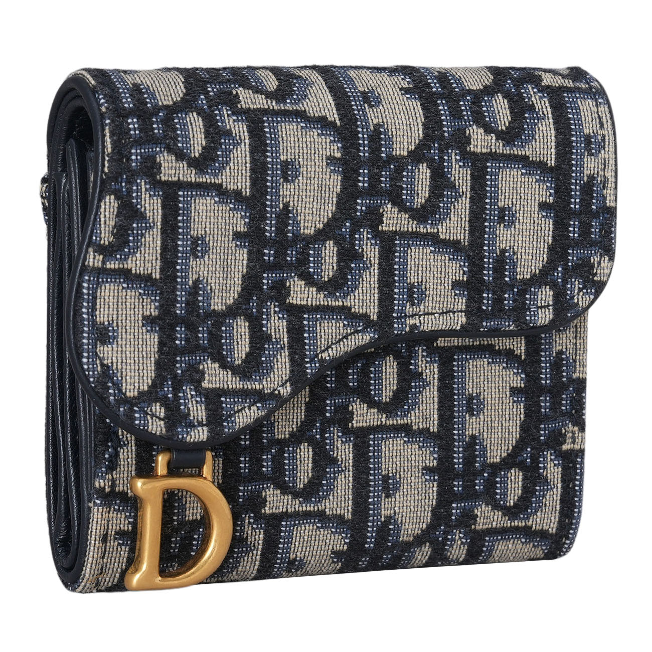 CHRISTIAN DIOR(USED)디올 오블리크 새들 반지갑